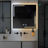 Espejo LED Cuadrado | Botones táctiles | Función antivaho | Temperatura de color ajustable - Reyze Seria Minimal Model 2